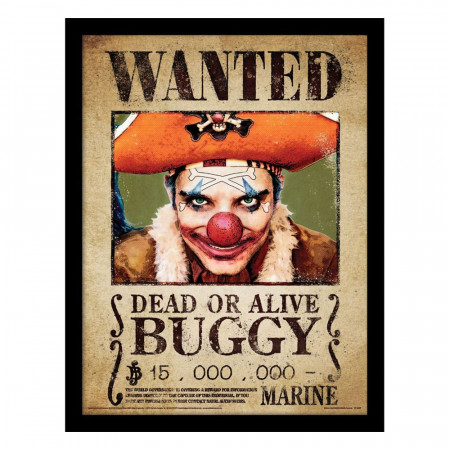 One Piece Collector Print Framed plagát Buggy Wanted
